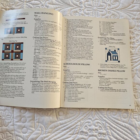 In Love With Quilts Book, 1993 Quilting Patterns & Instructions, Softcover - Picture 11 of 12
